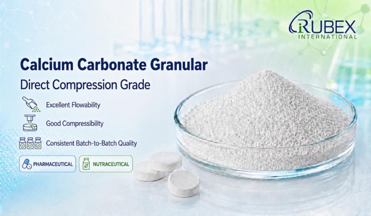 Calcium Carbonate Granular Direct Compression Grade: Improving Flow, Compression & Tablet Performance